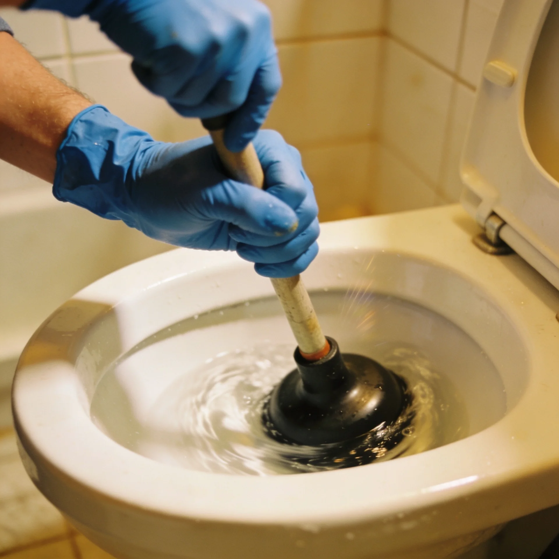 WC ontstoppen door vakkundige loodgieter